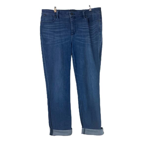 Talbots Jeans Flawless Five Pocket Straight Leg Dark Wash Women’s Plus Size 14 - Picture 1 of 9
